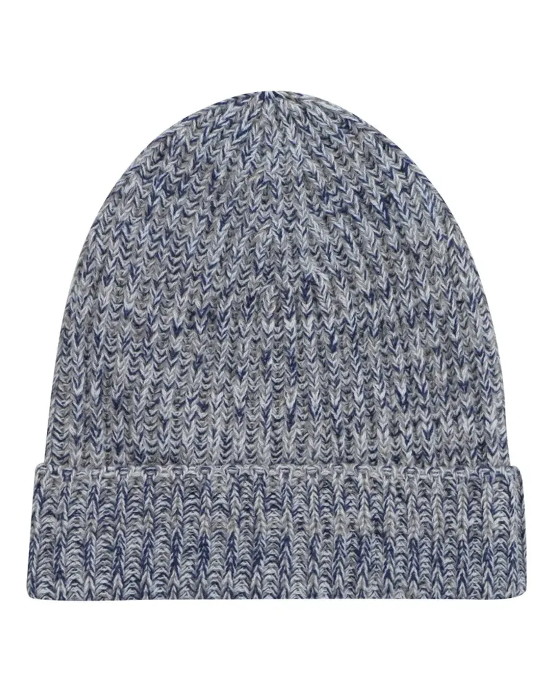Malo Beanie aus Kaschmir - Blau Blau