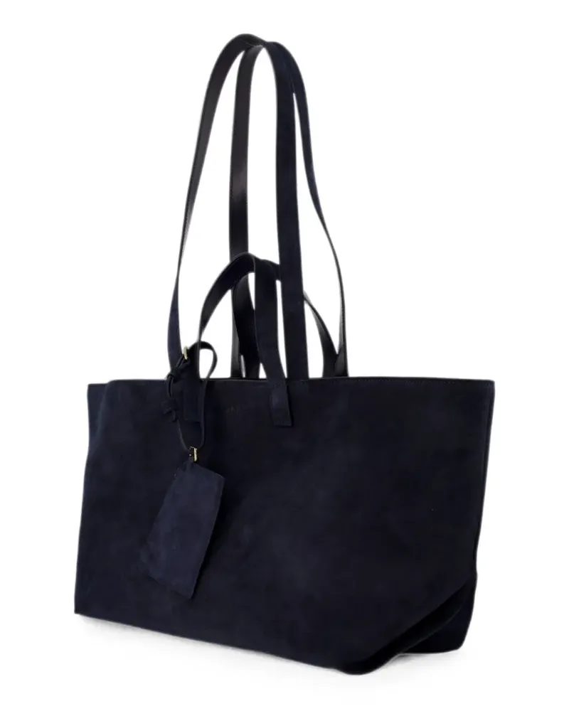 A.P.C. Le Drummer suede shoulder bag - Blau Blau