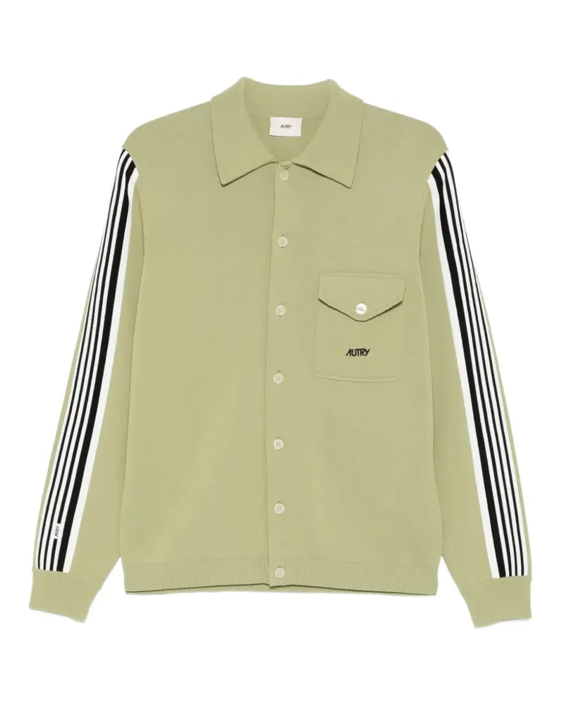 AUTRY stripe pocket knitwear - Grün Grün