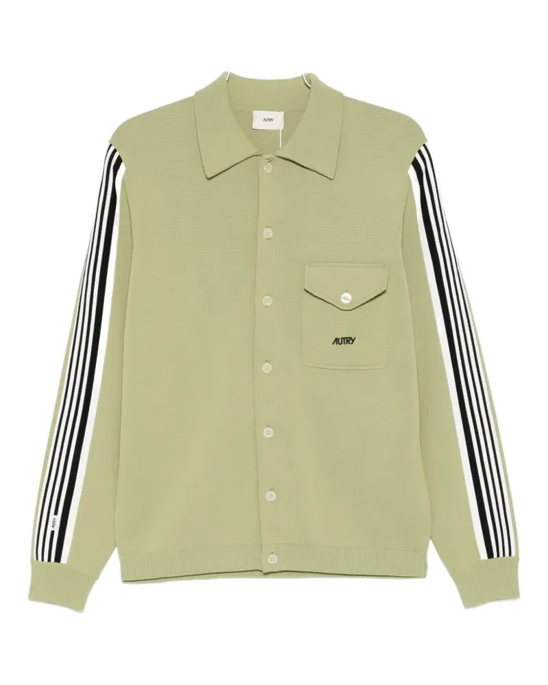 AUTRY stripe pocket knitwear - Grün Grün