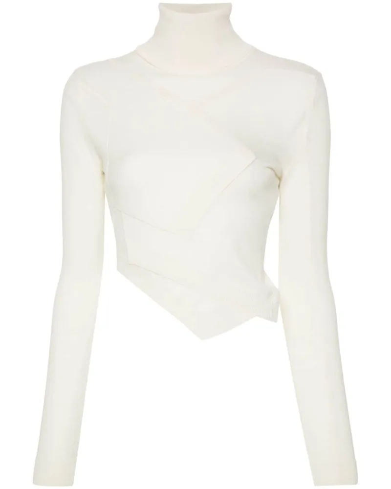 Maison Margiela Pullover mit Logo - Weiß Weiß