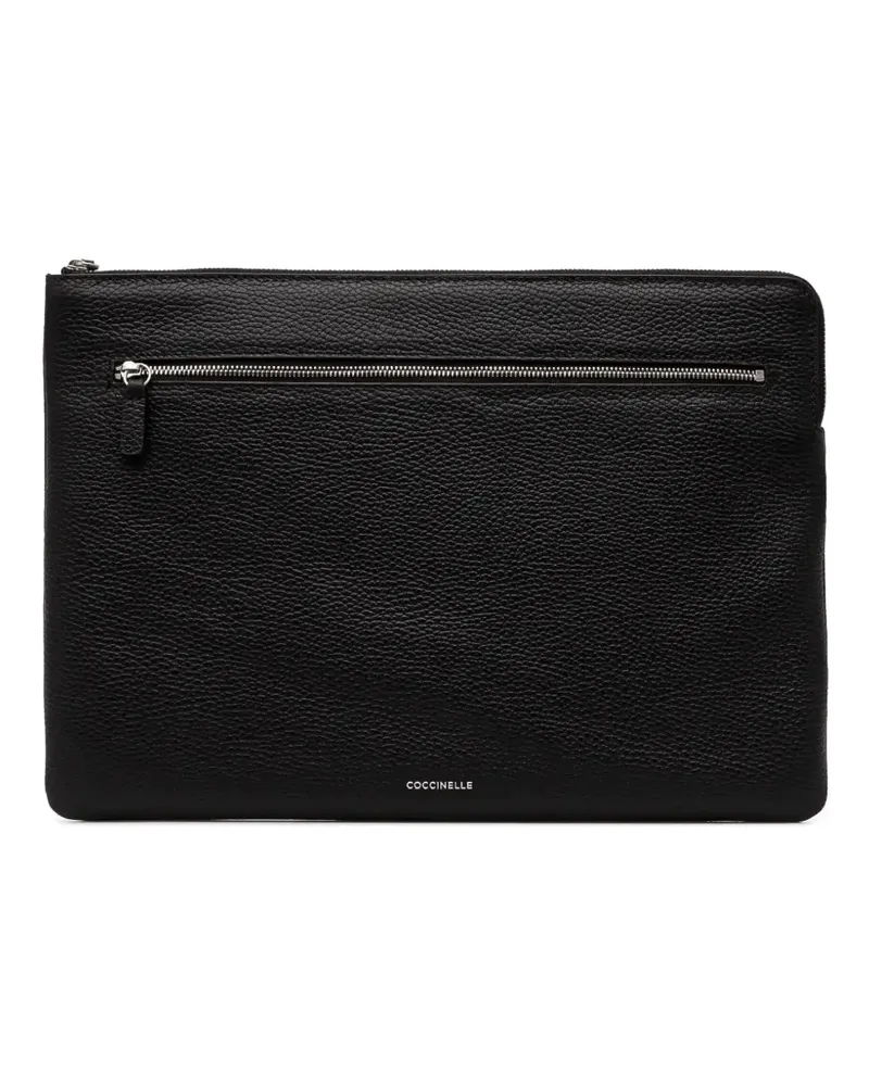 Coccinelle Laptoptasche aus Leder - Schwarz Schwarz