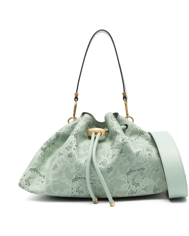 Jimmy Choo Bon Bon Tote Bag mit Laser-Cuts - Grün Grün