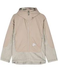 and wander Jacke mit Logo-Print Nude