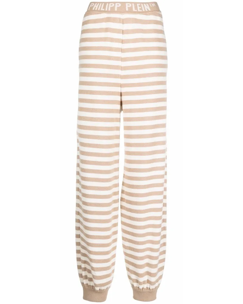 Philipp Plein Gestreifte Jogginghose - Nude Nude