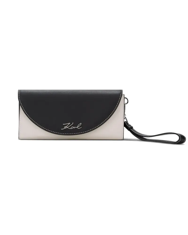 Karl Lagerfeld K/Signature Portemonnaie - Schwarz Schwarz