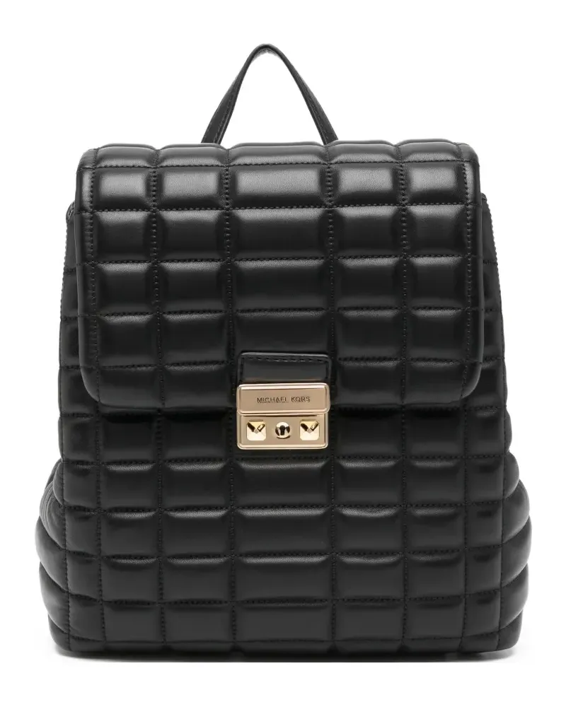 Michael Kors Rucksack mit Logo-Schild - Schwarz Schwarz