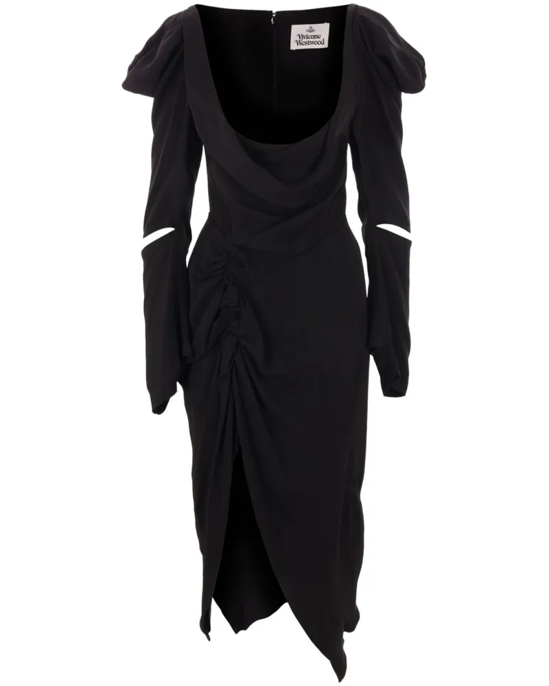 Vivienne Westwood Drapiertes Kleid - Schwarz Schwarz
