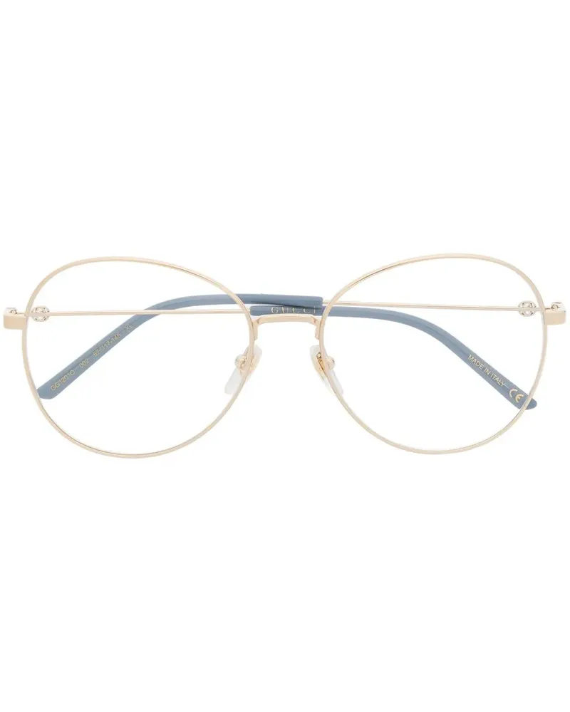 Gucci Brille mit rundem Gestell - Gold Gold