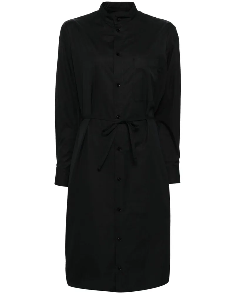 Christophe Lemaire Hemdkleid mit Kordelzug - Schwarz Schwarz