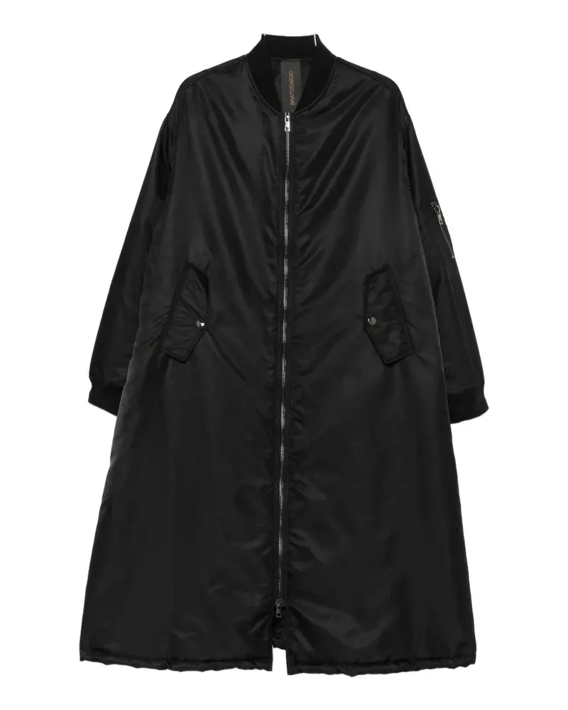 Giorgio Brato zip-up coat - Schwarz Schwarz