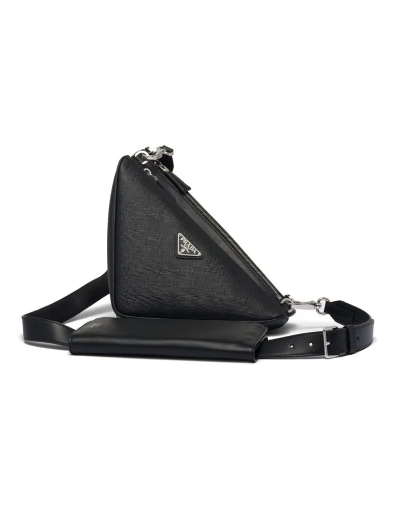 Prada Schultertasche aus Saffiano-Leder - Schwarz Schwarz