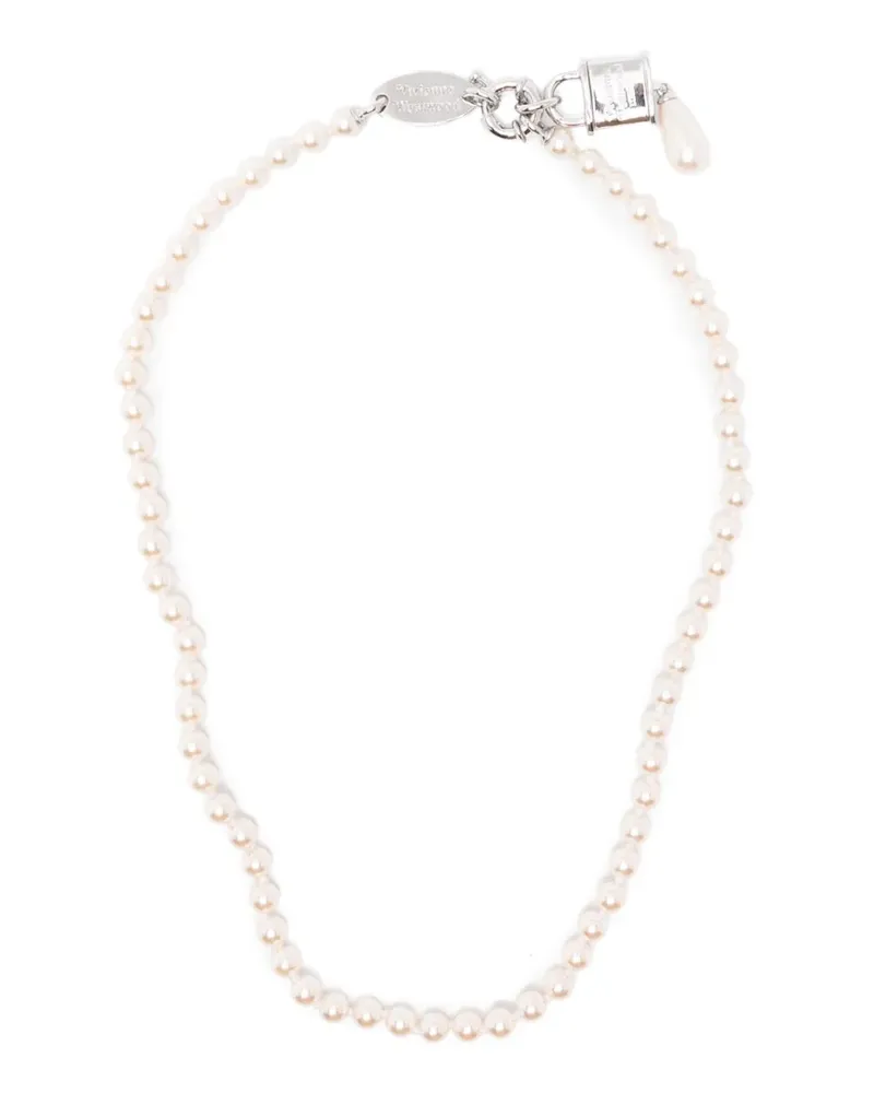 Vivienne Westwood Celestia Halskette mit Orb-Schild - Silber Silber