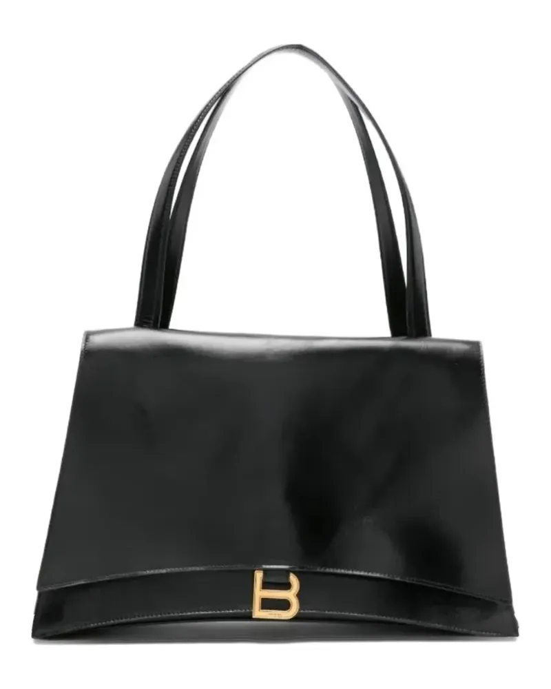 Balenciaga Mittelgroße Crush On You Schultertasche - Schwarz Schwarz