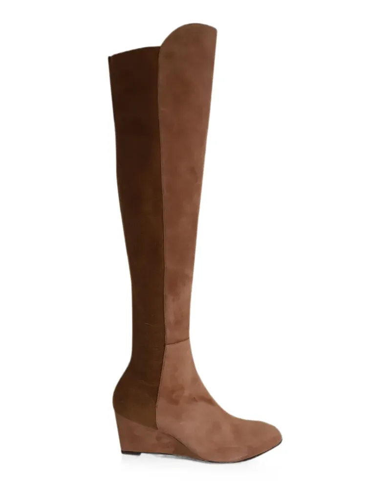 Stuart Weitzman Blaire wedge knee-high boots - Nude Nude