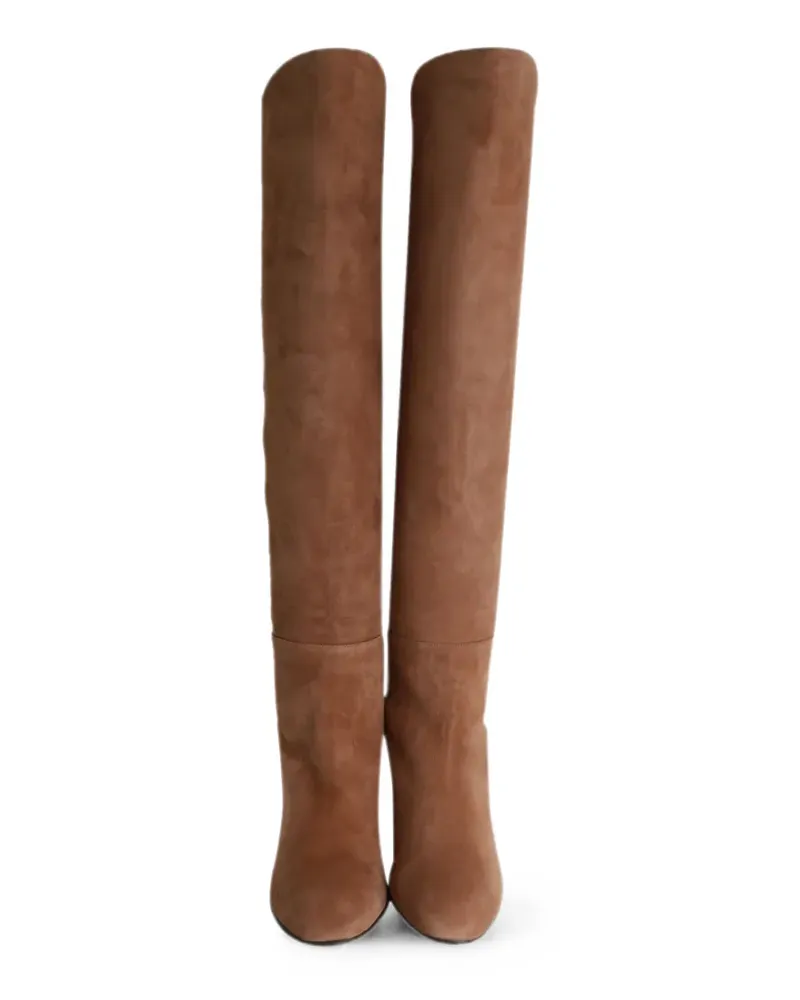 Stuart Weitzman Blaire wedge knee-high boots - Nude Nude