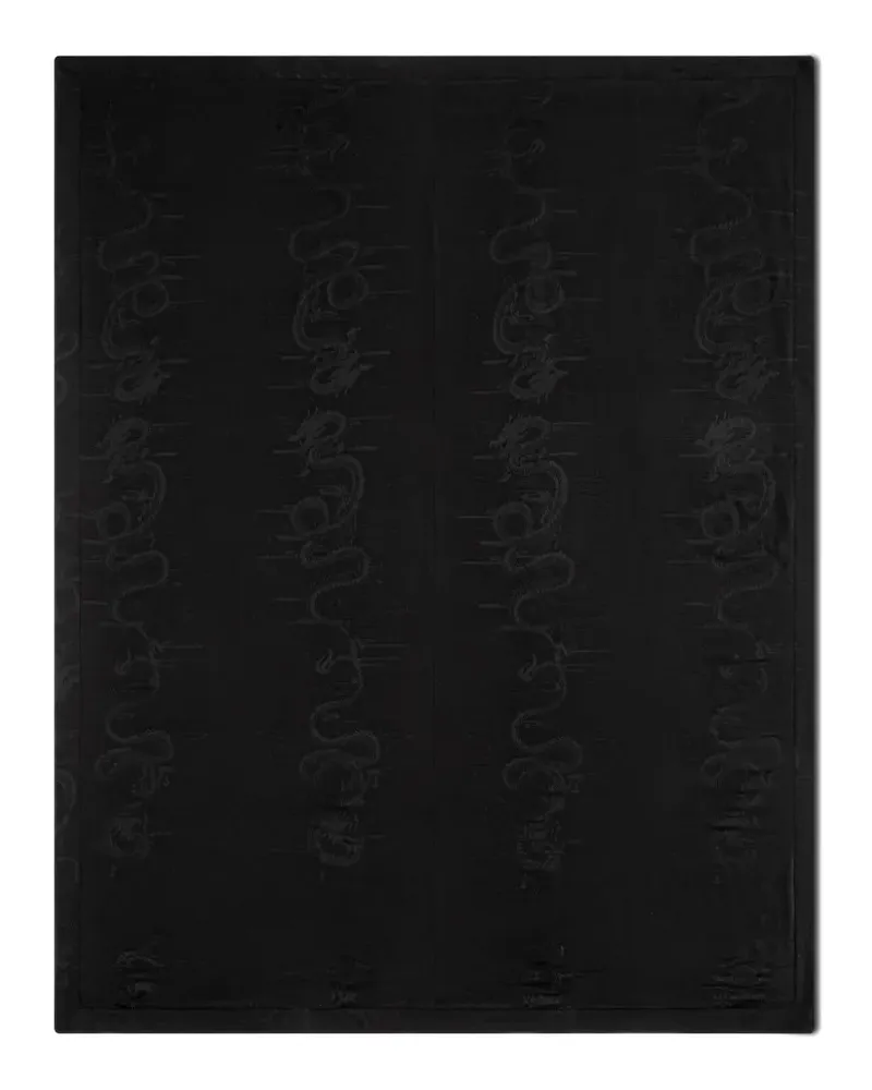 Shanghai Tang dragon tang blanket - Schwarz Schwarz