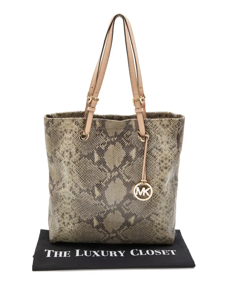 Michael Kors Tote Bag mit Python-Effekt - Grau Grau