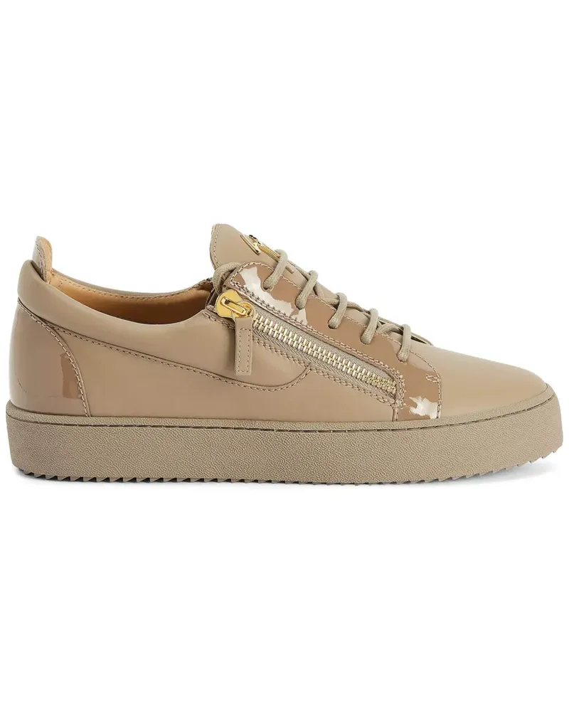 Giuseppe Zanotti Frankie Sneakers mit Reißverschlussdetail - Nude Nude