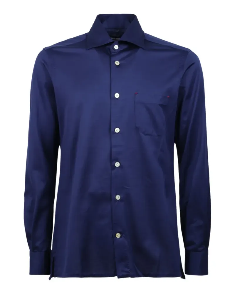 Kiton Nerano chest-pocket shirt - Blau Blau
