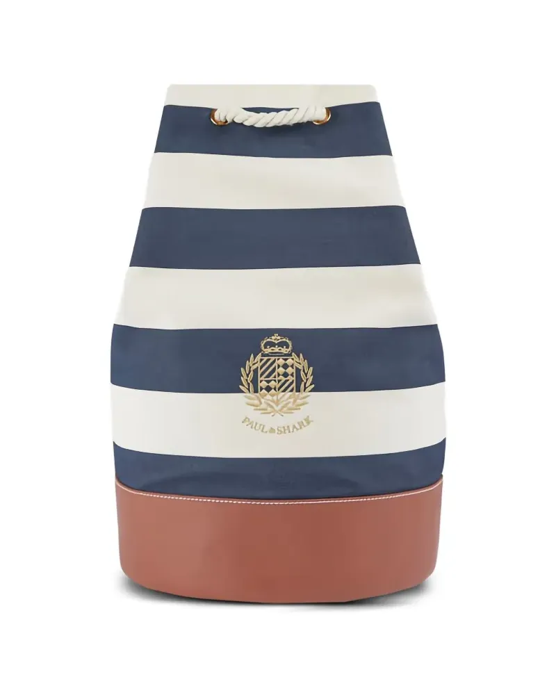 Paul & Shark striped backpack - Blau Blau