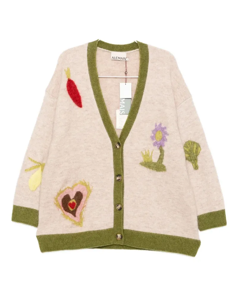 ALEMAIS Contessa Cardigan - Nude Nude