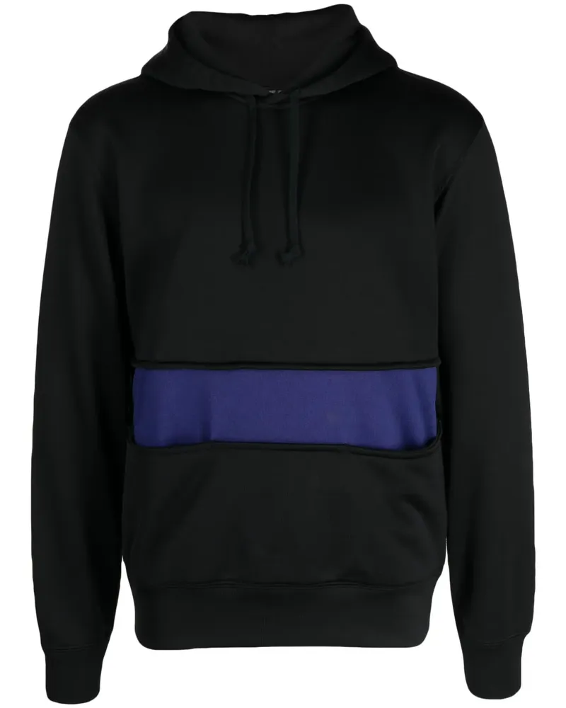 Comme des Garçons Hoodie mit Streifendetail - Schwarz Schwarz