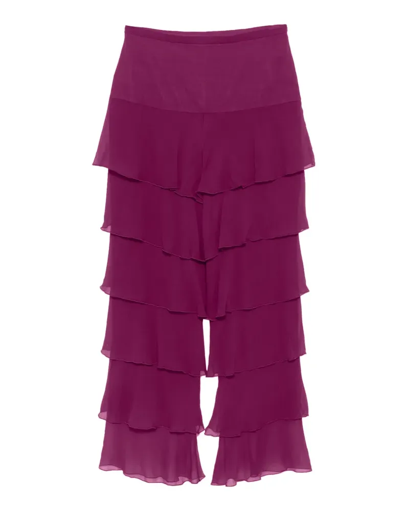 Valentino Garavani Hose mit Rüschen - Violett Violett