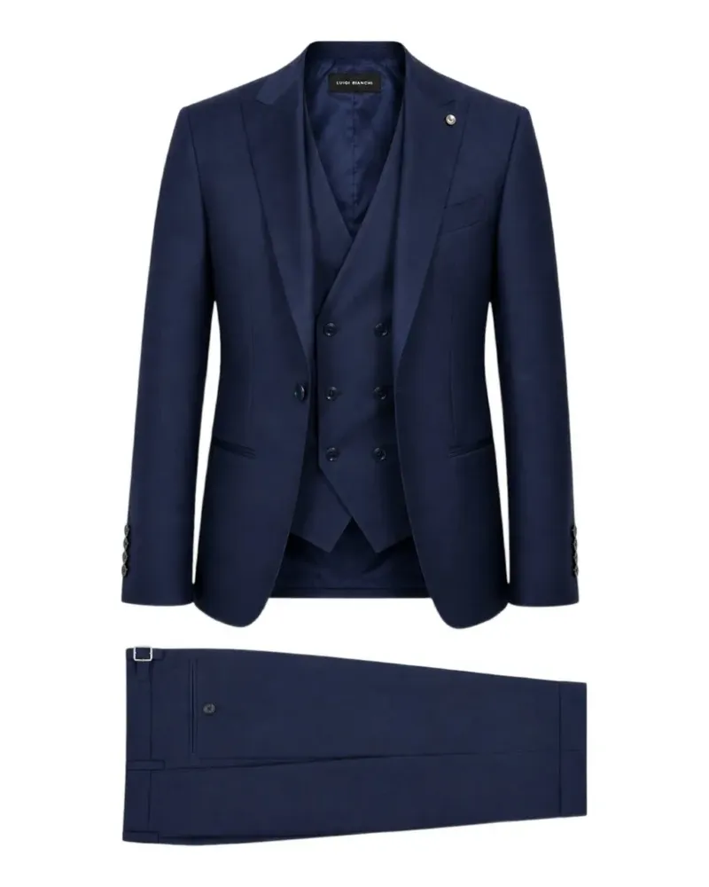 Luigi Bianchi Mantova Dreiteiliger Anzug - Blau Blau