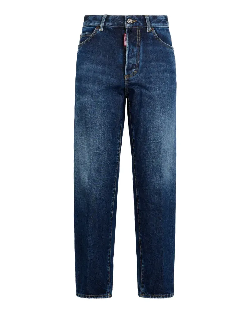 Dsquared2 Gerade Boston Jeans - Blau Blau