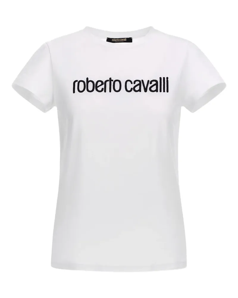 Roberto Cavalli T-Shirt mit Logo-Print - Weiß Weiß