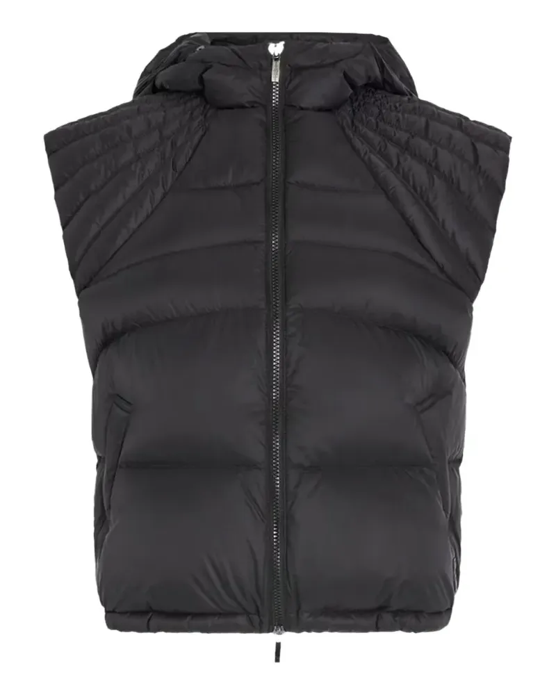 HIGH Fanny quilted hooded gillet - Schwarz Schwarz