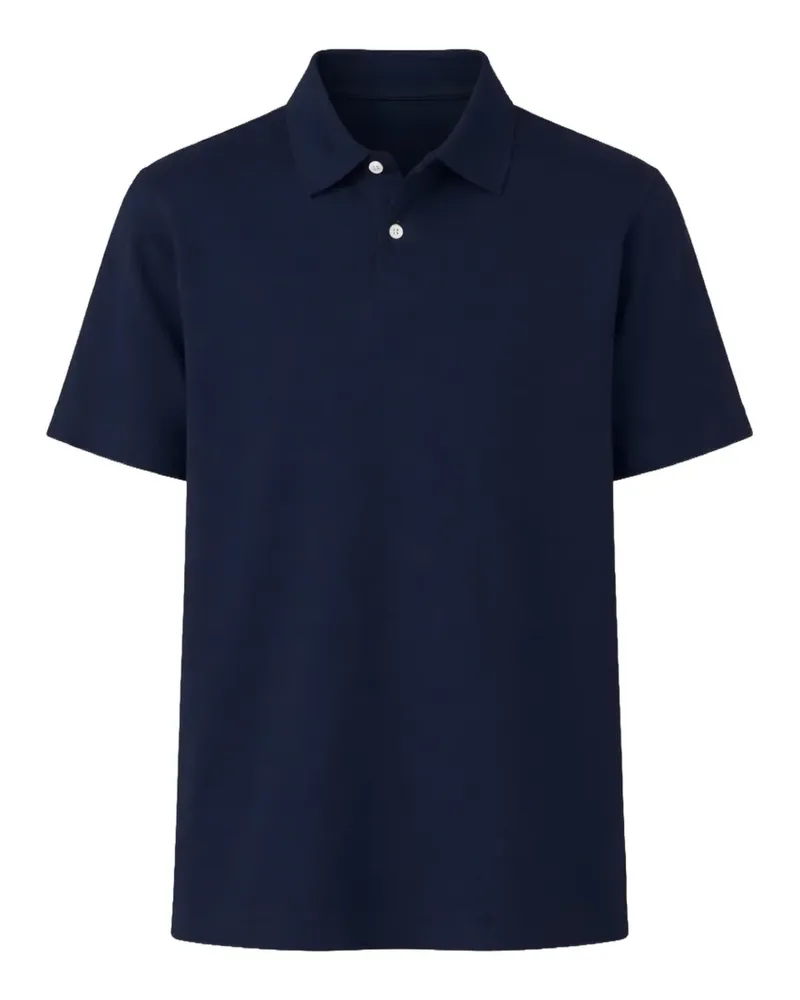 Officine Generale Bruno Poloshirt mit Knöpfen - Blau Blau