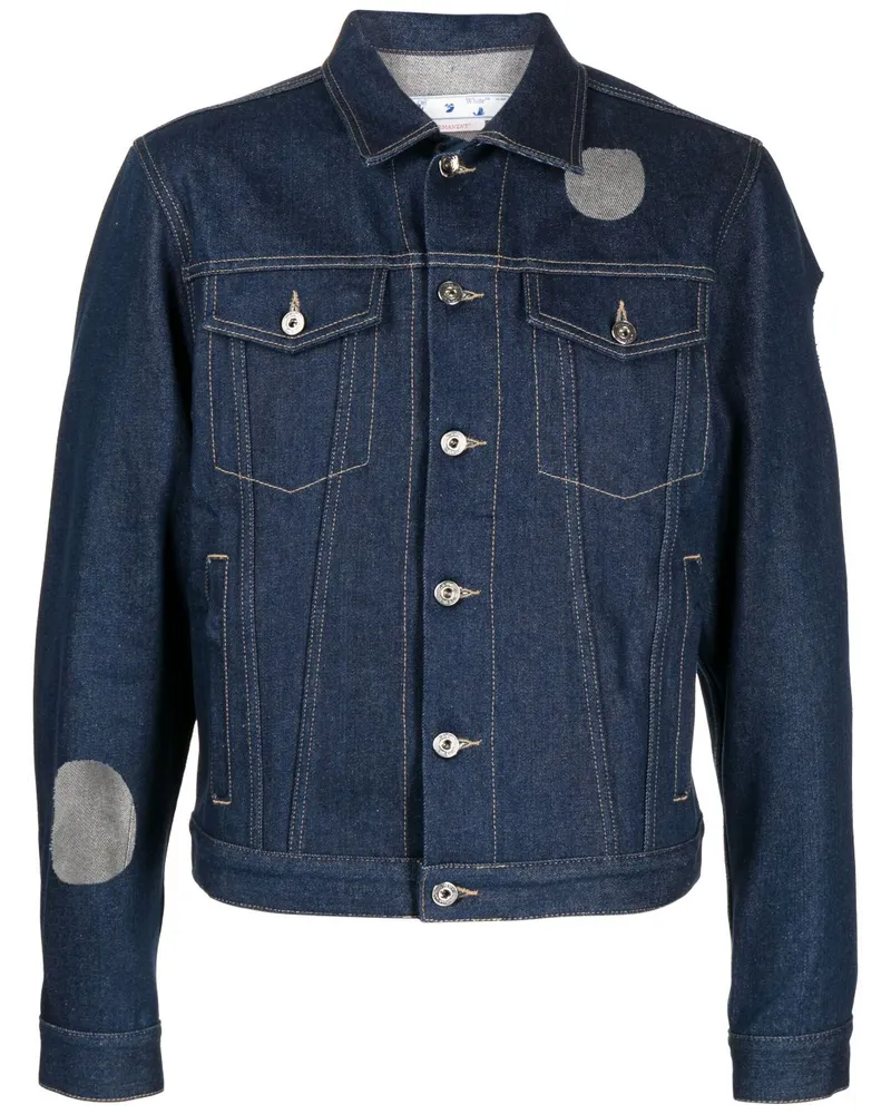 OFF-WHITE Jeansjacke mit Cut-Outs - Blau Blau