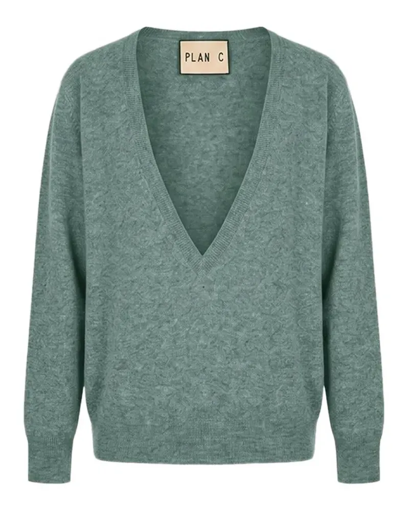 PLAN C V-neck sweater - Grau Grau