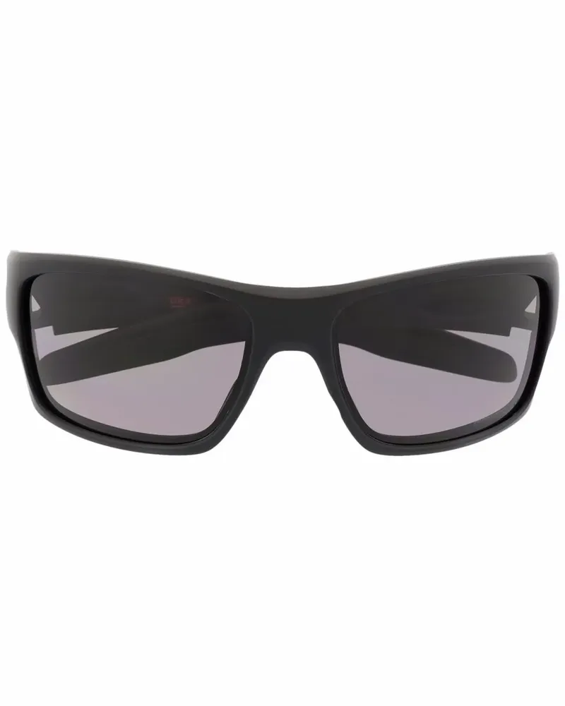 Oakley Sonnenbrille mit Oversized-Gestell - Schwarz Schwarz