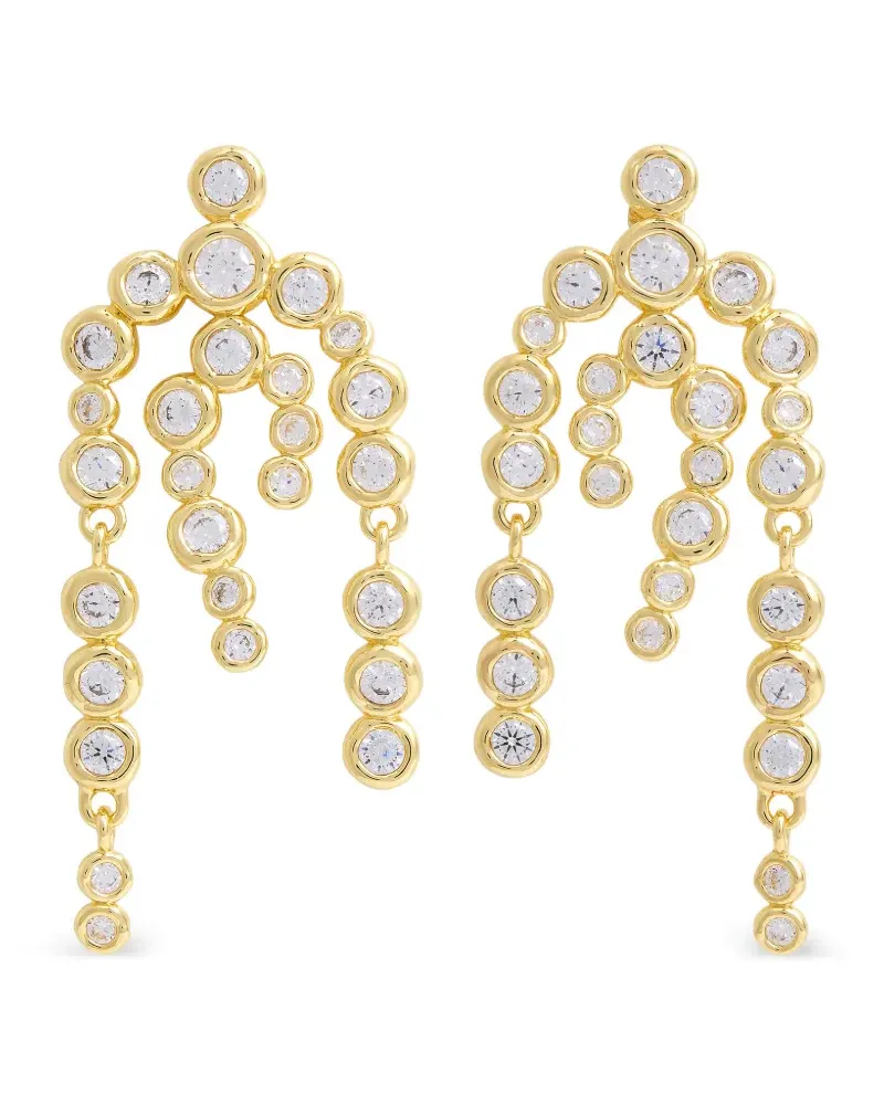 Alexis Bittar crystal-embellished drop earrings - Gold Gold