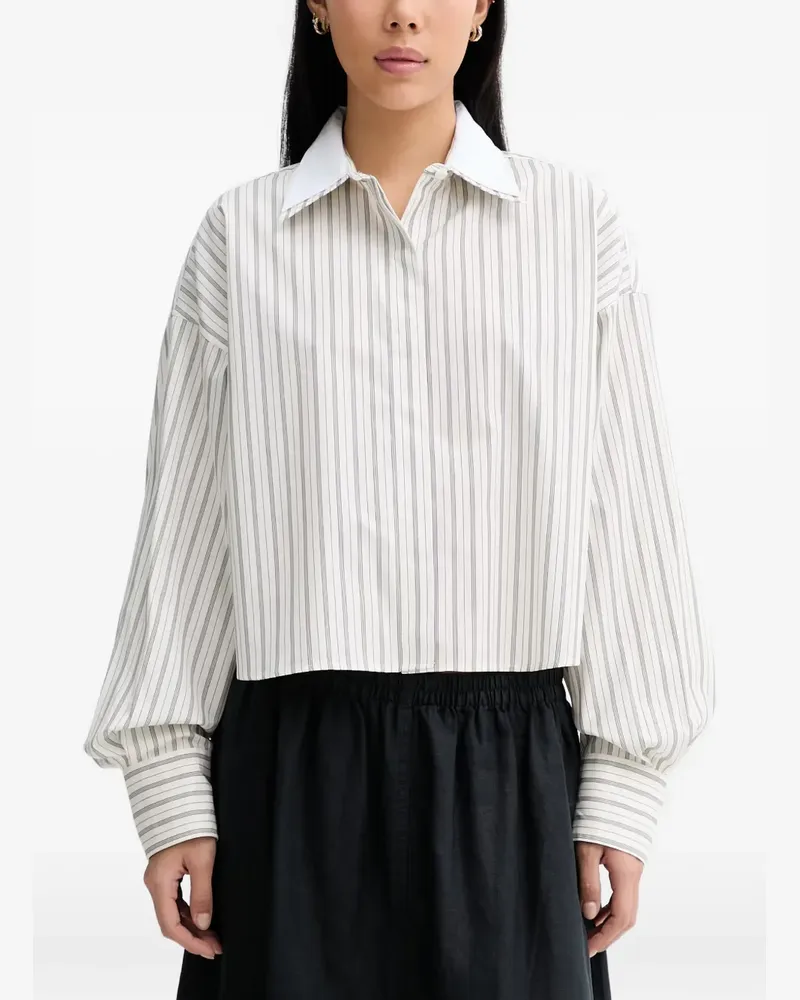Rag & Bone Marin cropped shirt - Weiß Weiß