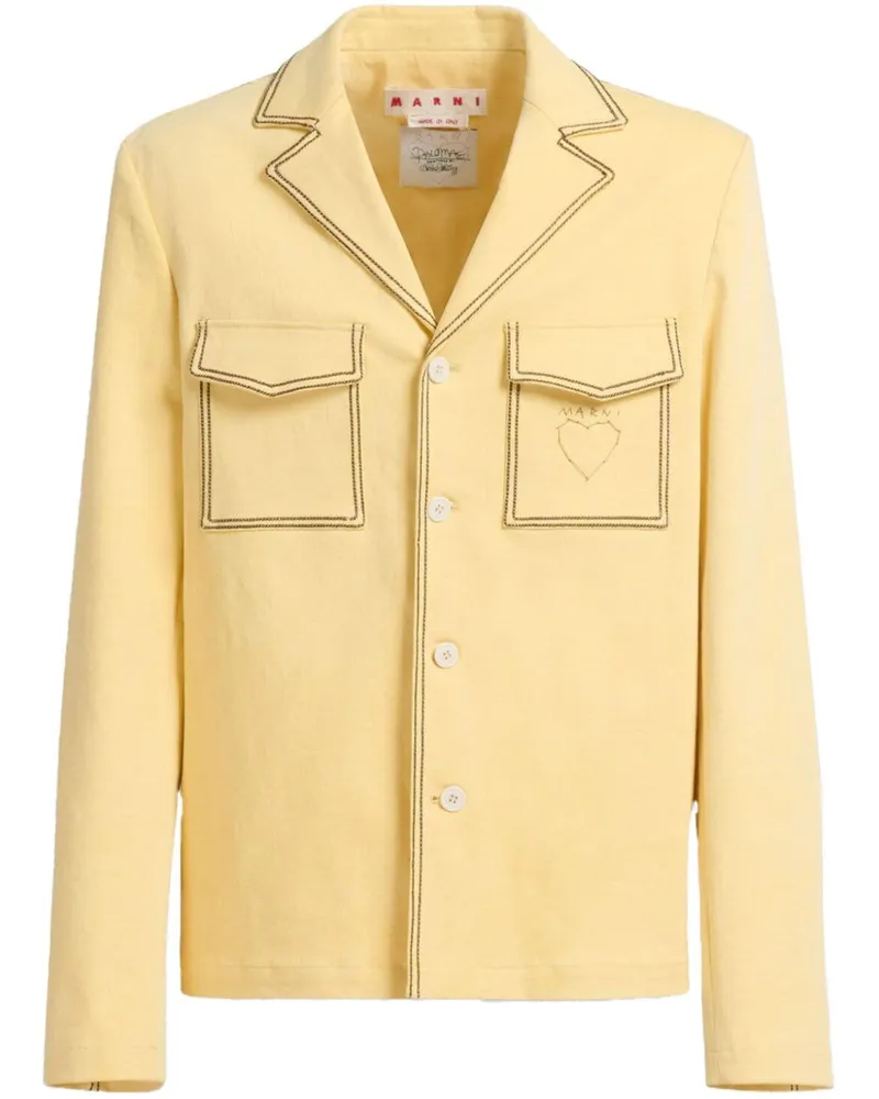 Marni Sakko mit fallendem Revers - Gelb Gelb
