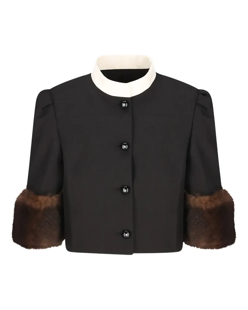 Valentino Garavani Einreihige Jacke - Schwarz Schwarz