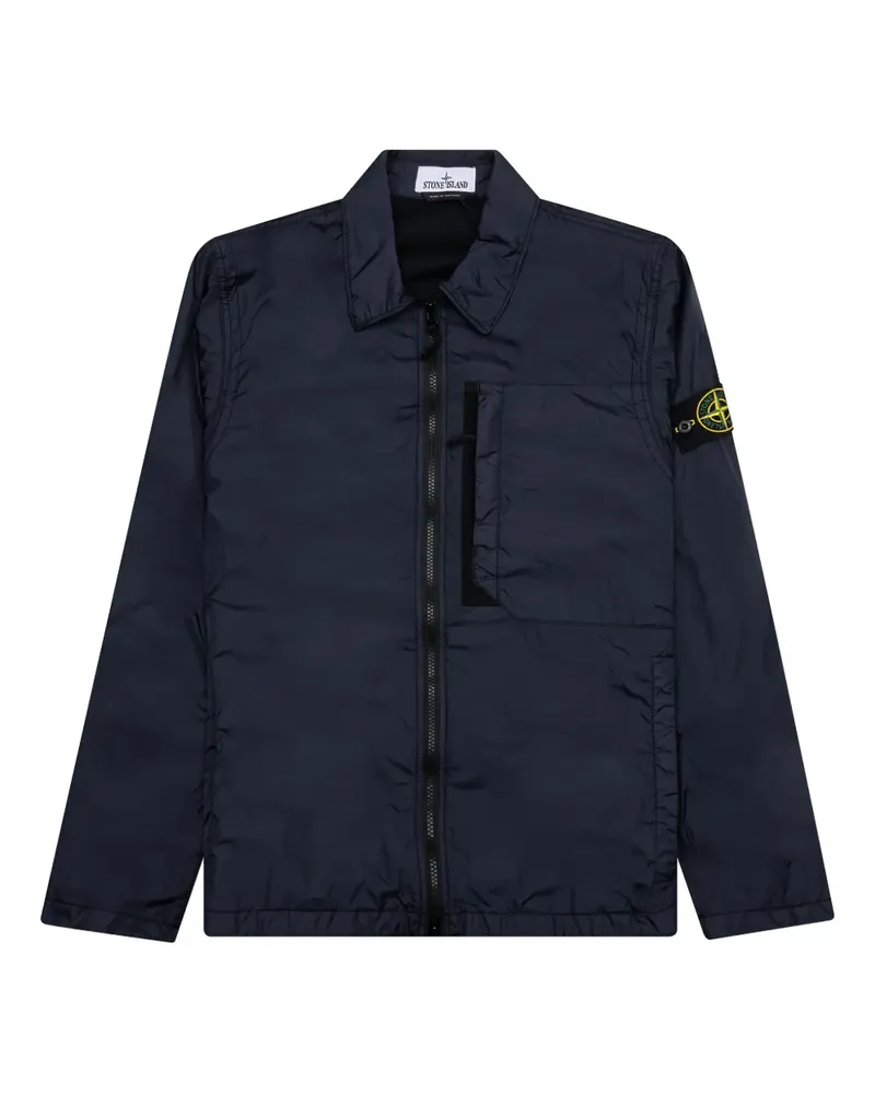Stone Island Hemdjacke mit Reißverschluss - Blau Blau