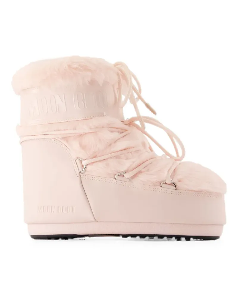 Moon Boot Icon Low faux-fur ankle boots - Rosa Rosa