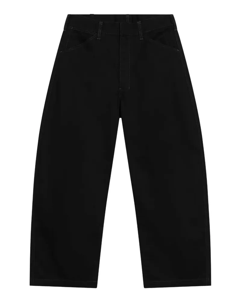 Christophe Lemaire Maxi Workwear Wide-Leg-Jeans - Schwarz Schwarz