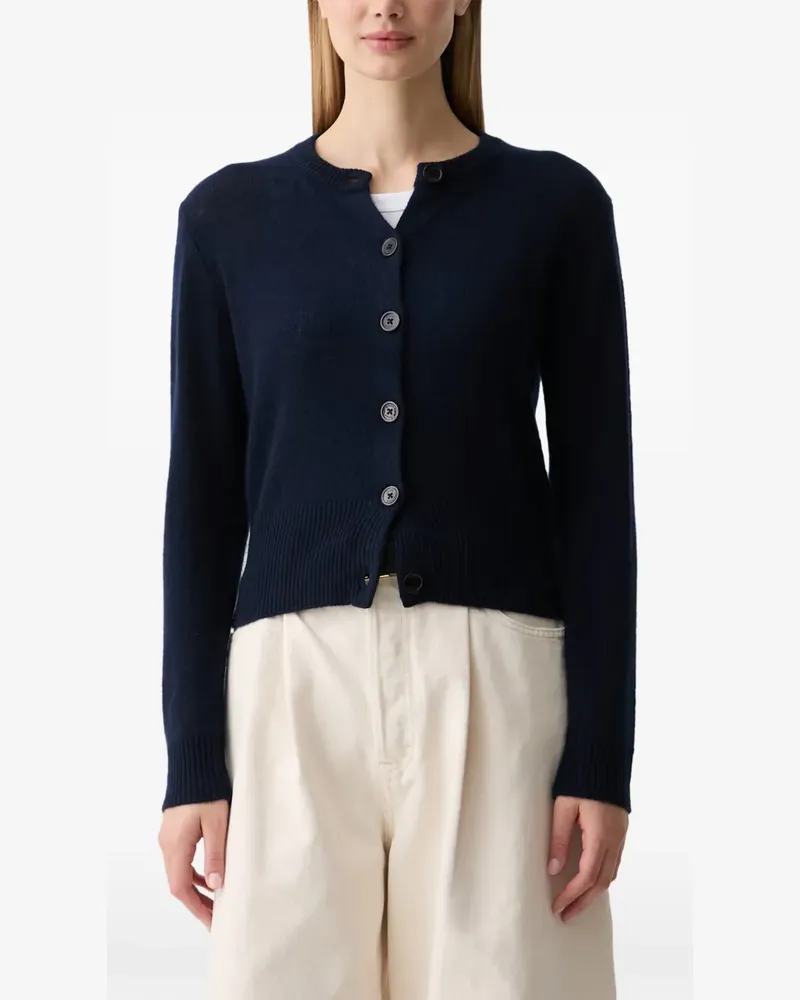 JOOP! Geknöpfter Cardigan mit geripptem Saum - Blau Blau