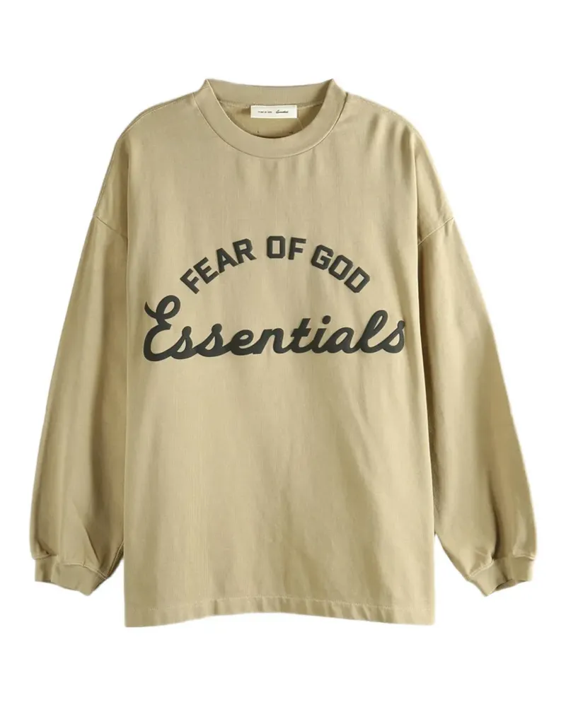 Fear of God Essentials logo-print T-shirt - Nude Nude
