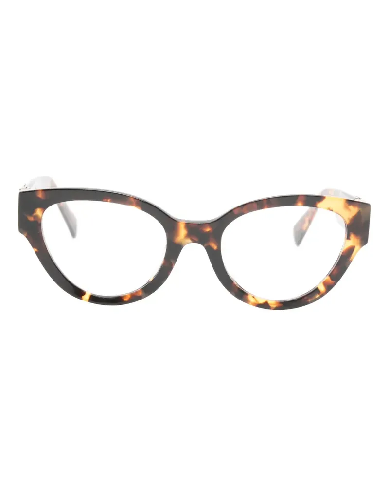Miu Miu tortoiseshell-effect cat-eye glasses - Braun Braun