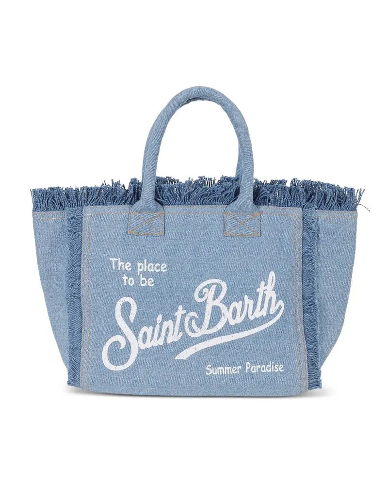 MC2 Saint Barth Colette frayed tote bag - Blau Blau