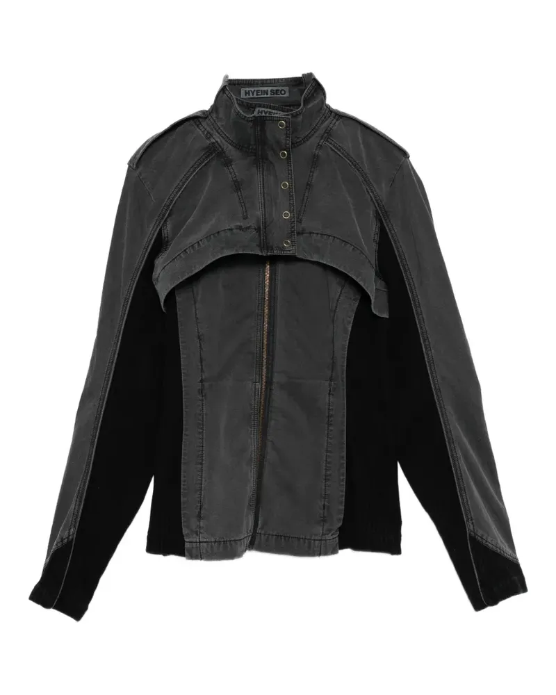 Hyein Seo Jacke mit Stehkragen - Grau Grau