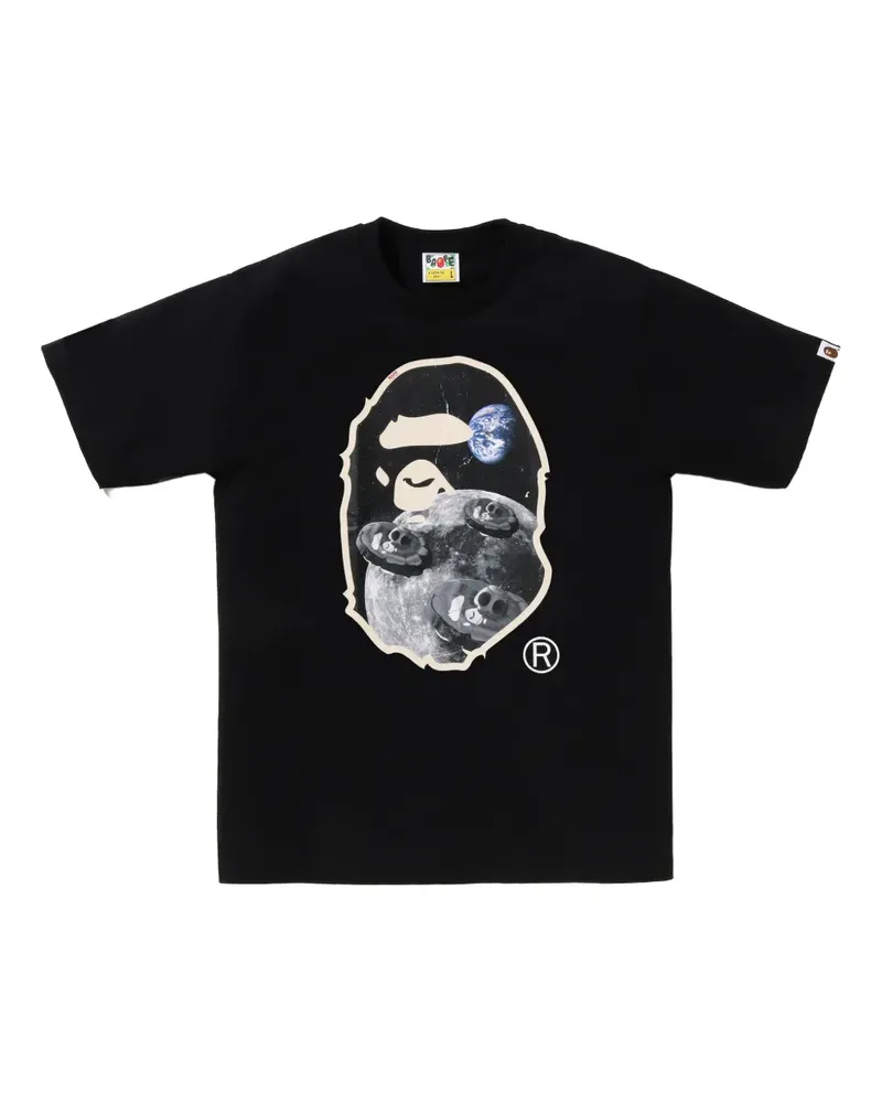 BAPE T-Shirt mit grafischem Print - Schwarz Schwarz
