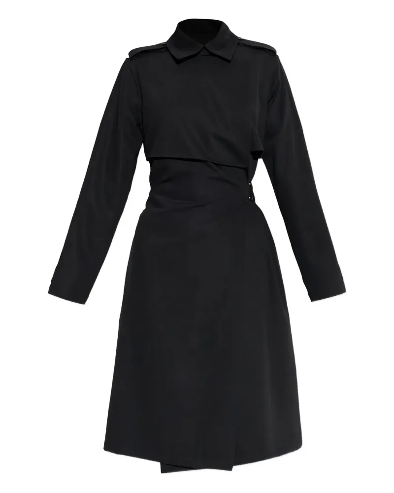 Burberry Midikleid mit Gürtel - Schwarz Schwarz